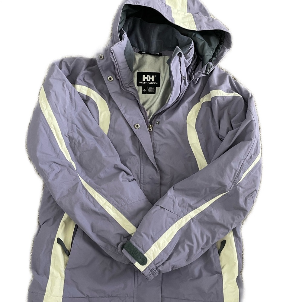 Helly Hansen Ski Coat, Size Medium, Lavender with white details